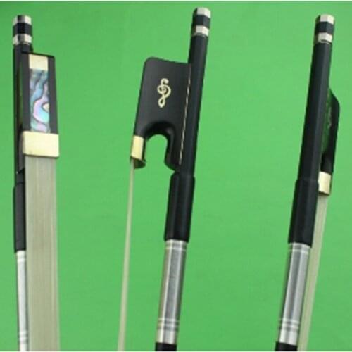 Free Shipping New PRO Black 4/4 Full Szie Carbon Fiber Cello Bow Ebony Frog