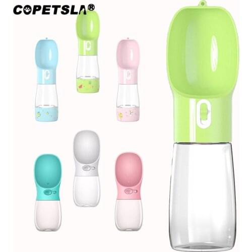 Copetsla Pet Dog Water Bottle Portable Drinking feeder for Dogs Cat Outdoor Travel Leakage-proof Puppy Water Dispenser Bowl
