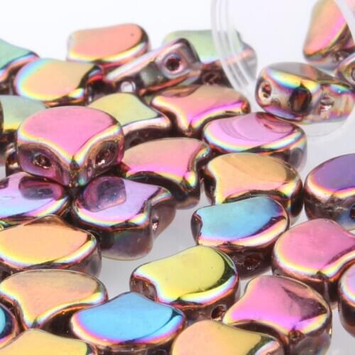 Taidian Чешский Бисер Czech Glass Beads Bohemian For DIY Native Jewelry Making Womens Gifts Bracelets Necklace 8.5*8.5mm