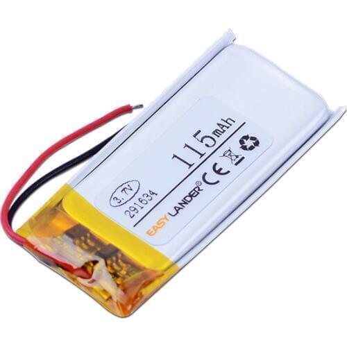 Easylander 291634 3.7V 115mAh Rechargeable li-Polymer Battery For bluetooth headset mp3 speaker ipod nano6 nano 6 6th A1366
