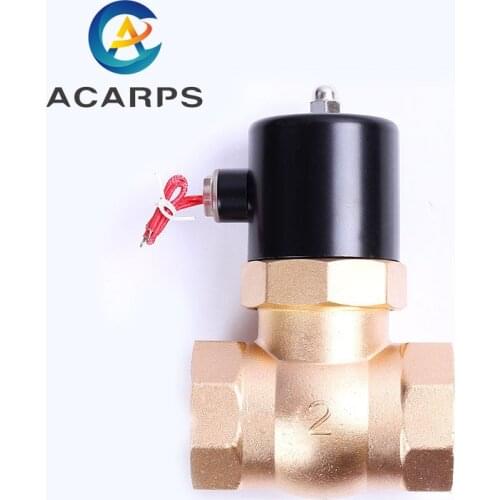 2" High Temperature Steam Solenoid Valve Normally Closed Brass Two Way 220V Internal Thread Solenoid Valve