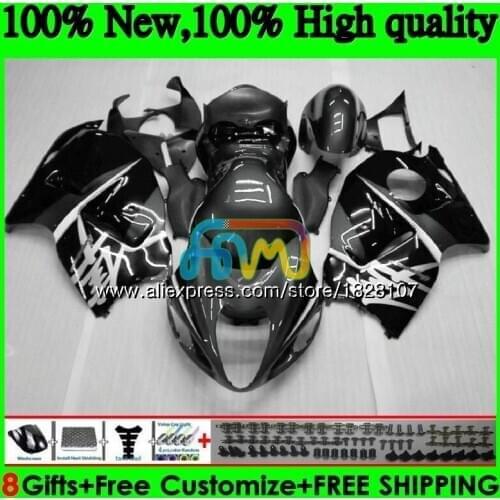 GSXR 1300 For SUZUKI Hayabusa GSXR-1300 2002 2003 2004 2005 2006 2007 49BS.147 GSXR1300 96 02 03 04 05 06 Grey black 07 Fairing