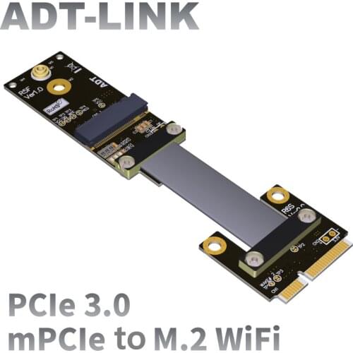 M.2 key A.E. WiFi Card to mini PCIe ( mini card ) mpcie slot Extension Cable extender adapter extension cable