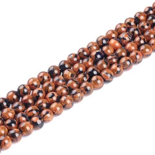 Natural flower sandstone DIY jewelry beaded semi - finished products beads bead special wholesale