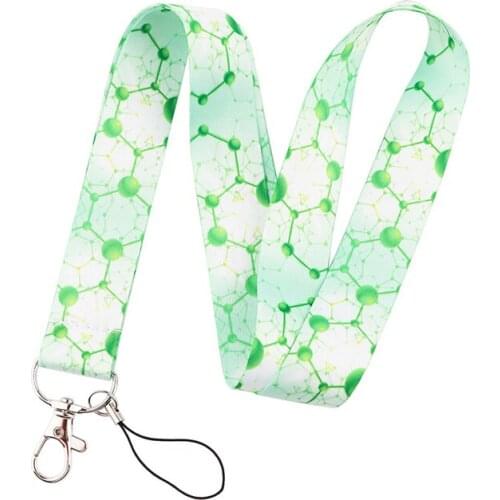 30pcs Molecular Structure Doctor Classical Style Lanyard For key The 90s Phone Working Badge Holder Neck Strap With Phone Hang