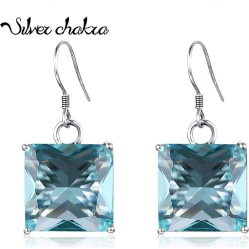 Silver chakra Earrings With Stones