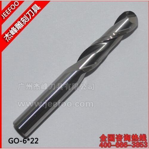 6*22mm Ballnose Carbide Endmill 2 flutes CNC router bits/Carving Router Bit