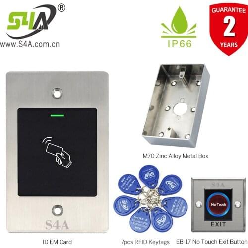 Embedded mounted RFID Card Reader 125KHZ Wiegand26 RFID Card Access Control Reader IP66 Waterproof access controller