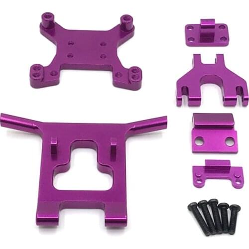 For Wltoys 124018 124019 124016 124017 144001 RC Car Parts Metal Front Bumper Shock Absorber Tower Mount Upgrade Accessories