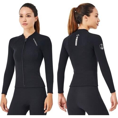 DIVE SAIL Women Diving Long Sleeve Jacket Snorkeling Surf Wetsuit Zip Tops Women Diving Pants Scuba Snorkeling Surf Wetsuits