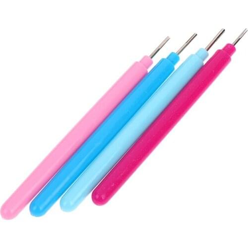 1Pcs Plastic DIY Muticolor Slotted Paper Quilling Tools DIY Paper Craft