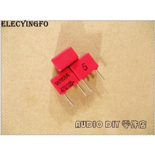 10PCS/50PCS WIMA FKP2 470pF 100V 100V470PF 5% Foil Film Capacitor 0.47nF 471