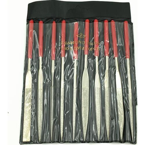 10 / pack. Diamond Files. Contain different shapes. Assorted rasp. Emery rasp. Repair shaping rasp. 5*180mm