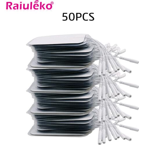 50pcs 9 * 5cm Electrode Pads Self Adhesive Replacement TENS Non-woven Fabric Physical Therapy ReusableTENS Muscle Stimulator Pad