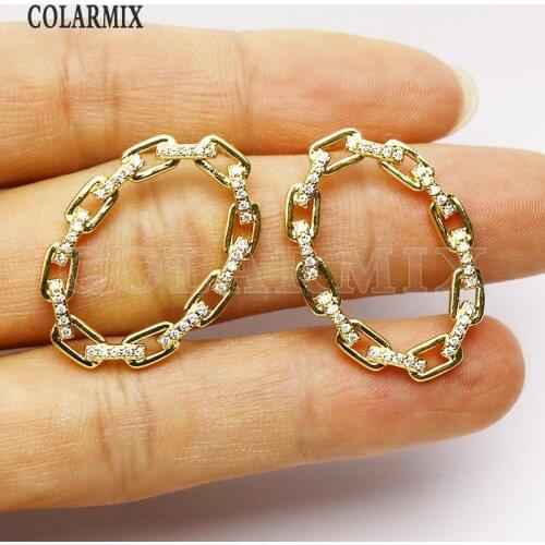 8 Pairs Round Stud earrings New design Stud earrings women jewelry Zirconia stud earrings Gift for women jewelry 8149