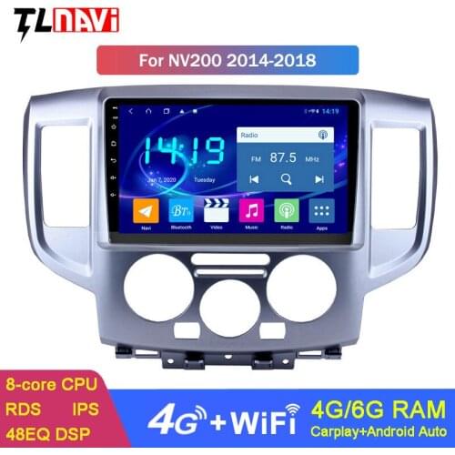 Android 10 IPS 6G+128G 9 Inch Car Multimedia Player Radio For 2009-2016 NISSAN NV200 GPS Navigation Auto Stereo