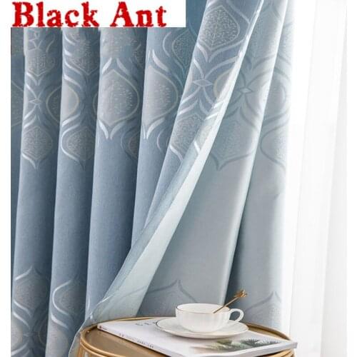 Black Ant Cotton Curtains For Windows