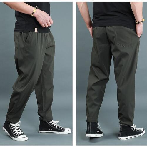 ICPANS Summer Thin Quick-drying Casual Pants Men Loose Waterproof Breathable Harem Trousers Male Plus Size M-XXXL 4XL 5XL 6XL