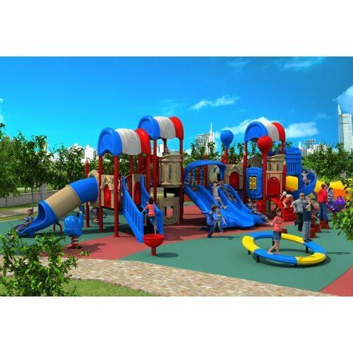 CE,ISO,TUV outdoor playground garden plastic slide Pepsi House Series kids outdoor games equipment YLW-OUT171041