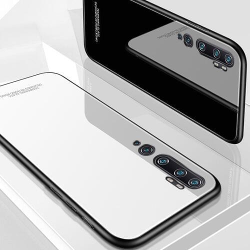 For Xiaomi Mi Note 10 Pro Case Tempered Glass Protect Back Cover Case for Xiaomi Mi 9 SE 8 Lite mi 9T Pro 6 A1 A2 A3 mix 2S 3 F1