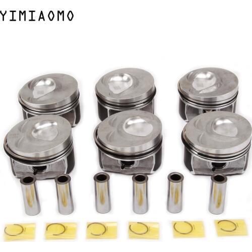 03H107065N/C/F Engine Parts Pistons &Rings Kit For Audi Q7 VW Passat CC Touareg Phaeton 3.6L BLV 03H 107 065 F 03H 107 066 N