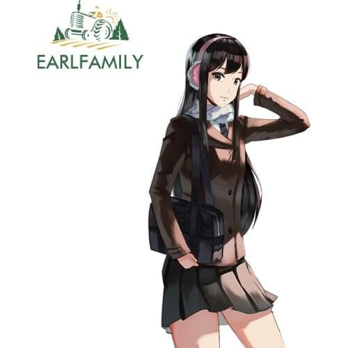 EARLFAMILY 13cm x 6.6cm for Kimishima Kana Decal RV Car Assessoires Sticker Waterproof Windows Laptop Graffiti Vinyl Car Wrap