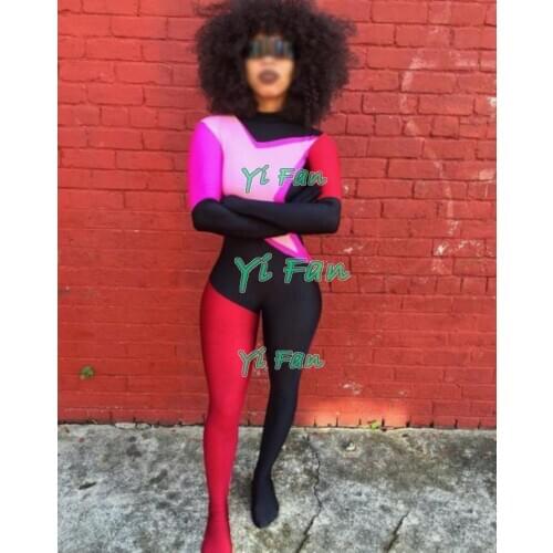Garnet From Steven Universe Lycra Spandex Superhero Cosplay Zentai Catsuit Halloween Costume for Woman