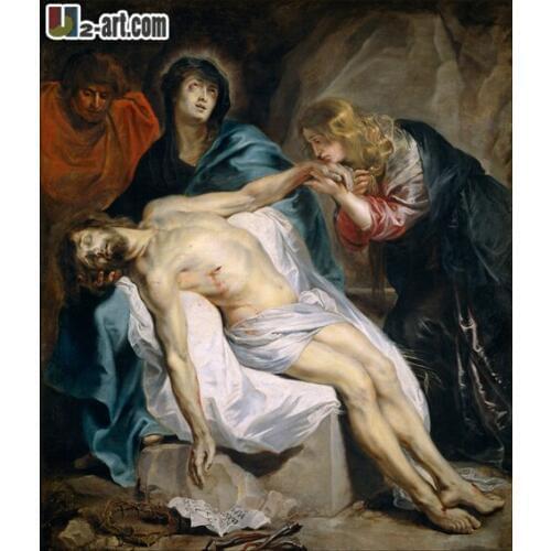 Canvas Prints (Lamentacion Van Dyck) Free shipping canvas wall art Oil painting printed on canvas for church 13-Zjyh-(69)