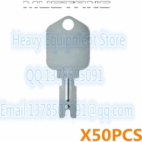 50 PCS 166 186304 Forklift Key for Clark Yale Hyster Komatsu Gradall Gehl Crown 7738-4578 91033317 A214062 5133504