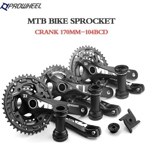 PROWHEEL 10/11 Speed MTB Bike Crank Set 36-26T 42-32-24T 170mm Bicycle Crank Hollow Tooth Plate Bicycle Crankset Sprocket Group