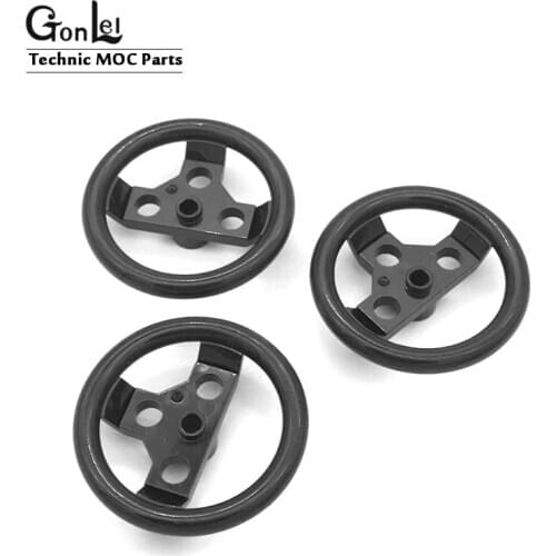 5Pcs/lot High-Tech Suspension and Engine Parts 2741 Large Steering wheel MOC Building Blocks Parts DIY Educational Children Toys
