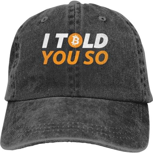 Summer Cap Sun Visor I Told You So Hip Hop Caps Bitcoin Cryptocurrency Miners Meme Cowboy Hat Peaked Hats