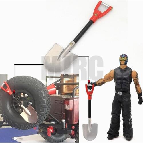 RC Rock Crawler 1:10 Accessories Metal Shovel for TRAXXAS TRX-4 TRX6 D90 D110 Axial SCX10 RC Climbing Truck Car Decorative Tools