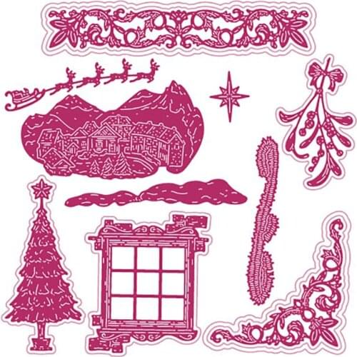 Setting The Scene Die Set Metal Cutting Dies for DIY Scrapbooking Crafts Dies Cut Stencils Maker Photo Album Template Handmade