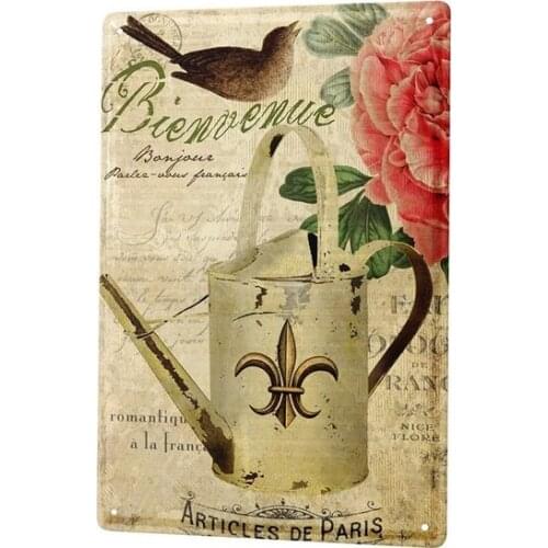 Novelty Bird Teapot Creativity Tin Sign