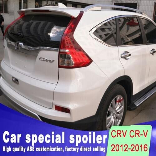 New design spoiler For Honda CRV CR-V strong tape stable ABS spoiler rear window wings by primer paint or black white color