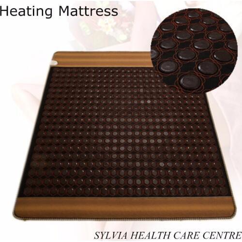 NEW HOT jade mat! Winter keep warm bed cushion jade tourmaline physical therapy health care mat heat with Free Gift eye cover