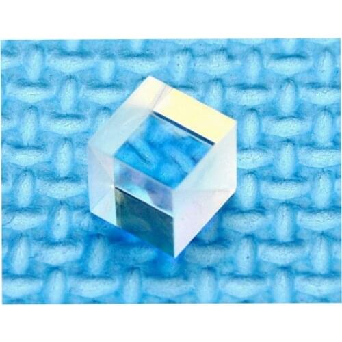 PBS Polarizing Beam Splitter Transparent Lens 630nm-660nm Polarizing Beam Splitter Cubes Lens 10X10mm
