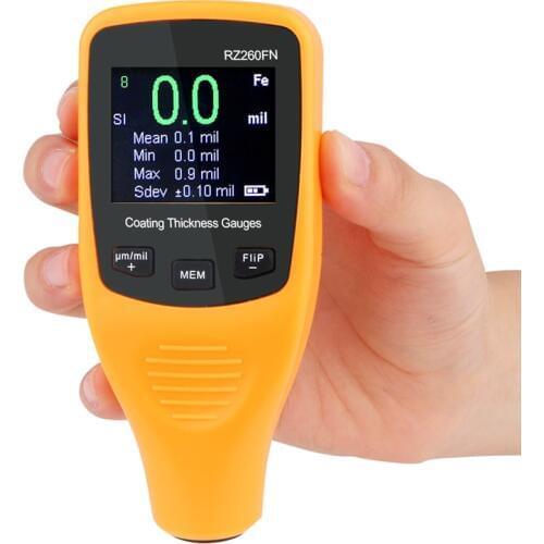 Portable Paint Thickness Gauge Car Body Tester Detailing Tool Auto Coating Thickness Gauge Car Paint Meter 50mil 1250um Tester