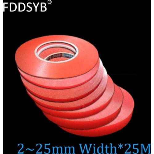 Strong (0.2mm Thick), 1mm-25MM *25M Choose Acrylic Adhesive Double Sided Tape for iphone Battery Phone Display Lens LCD Screen