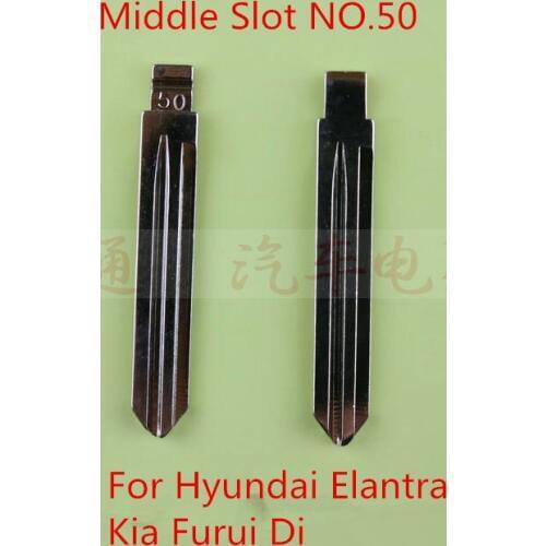 Middle Slot NO. 50 right Key Blade For Hyundai Elantra Kia Furui Di remot Key Blade