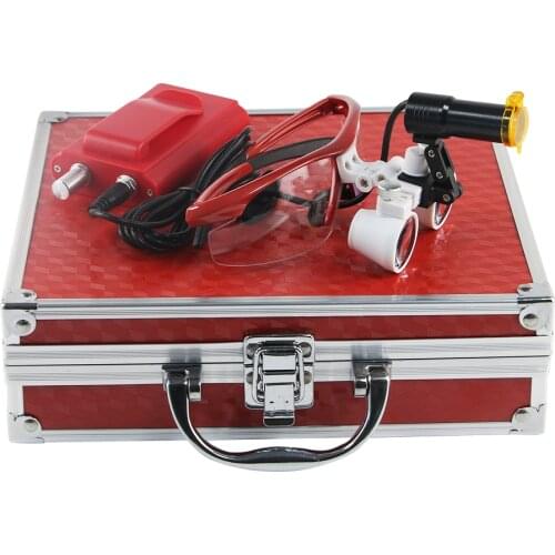 Dental Loupe Surgical Magnifier with Filter Led Headlight