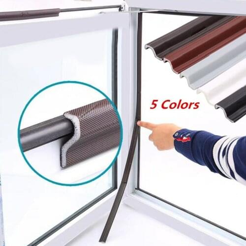 2-40M Self Adhesive Noise Reductian Door & Casement Window Sealing Strip Acoustic PU Foam Seal Tape Soundproof Weather Stripping