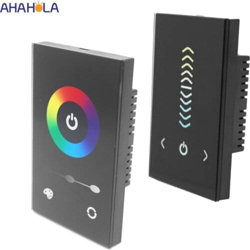 US Standard Touch Control Rgb Controller 12V 24V Rgb Led Controller 144w 288w Strip Cct Led Dimmer Brightness Pwm Controller