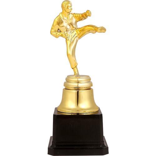 Taekwondo trophy hot sale Competition trophy wholesale High quality trophy medal gold plastic sports trophies Games