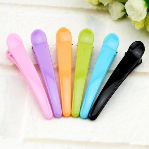 Large duck beak clip hairpin long beak clip curling hairpin barbers curling hairpin high quality glossy face