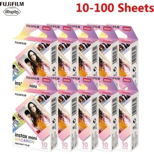 10-100 Fujifilm Instax mini 9 films for Fujifilm Instant Camera 7 8 25 50s 70 90 sp-1 sp-2 Smartphone Photo Printer Macaron