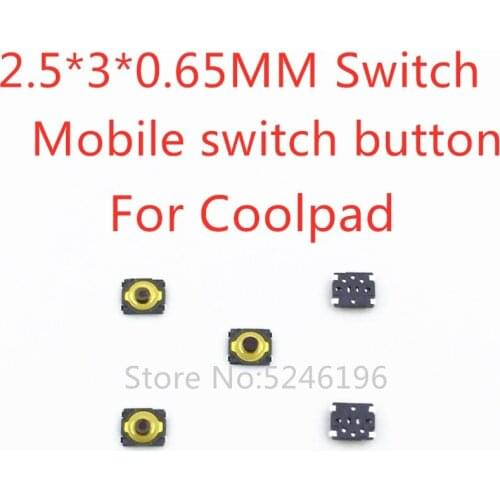 10-100pcs 2.5*3*0.65MM 2.5x3x0.65MM For Coolpad Tactile Push Button Switch Tact 4 Pin Micro Switch SMD for Mobile Phone Camera