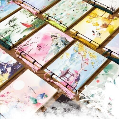 New Arrive 65Sheets/Pad Beautiful Ancient Style Notebook Portable Memo Pad Chinese Classic Mini Creative Notepad School Supplies