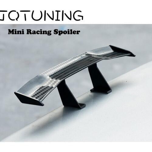 17cm Model Carbon Fiber Twill Look GT Tiny Mini Racing Rear Small Wing Spoiler Decoration
